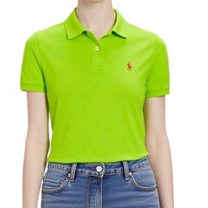 Ralph Lauren Y2K The Skinny Polo in Lime Green Size Small
